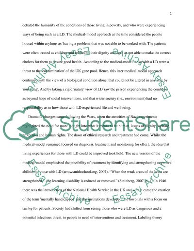 Adults with learning disabilities