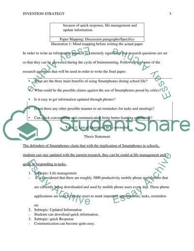 Invention Strategy and Mind Mapping for Expository Essays