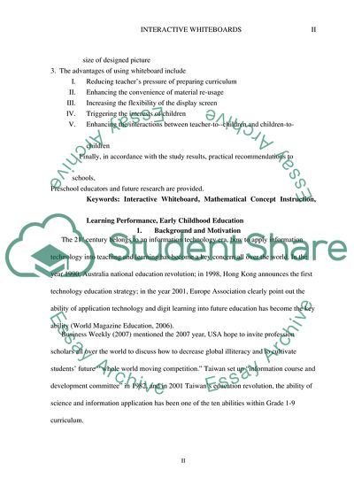 Interactive Whiteboards