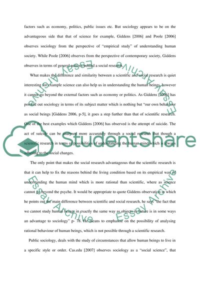 Sociology: What is sociology Is it clearly distinguishable from other disciplines