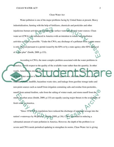 Clean Water Act in the US