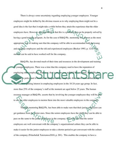 Employee training at B&Q Plc