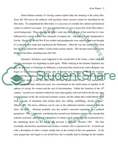 Chantal Akermans Saute Ma Ville