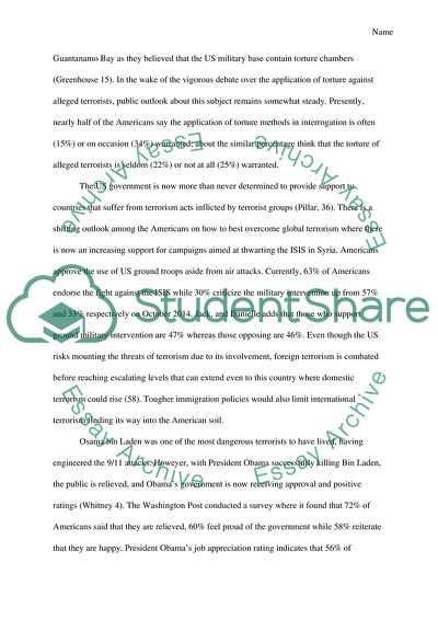 Terrorism as an Issue of National and Global Politics