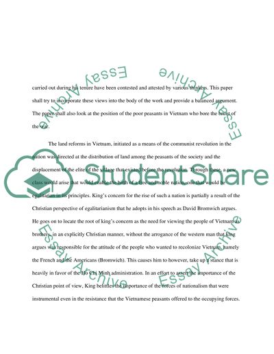 Martin Luther Kings A Time to Break Silence and Vietnam