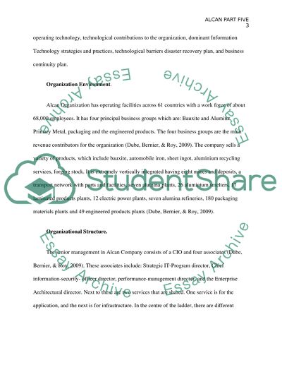 Challenges Faced by Alcan Organization