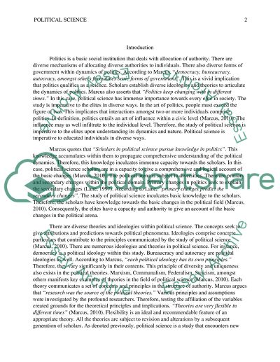 Why is the study of political science imperative for an educated human being in society