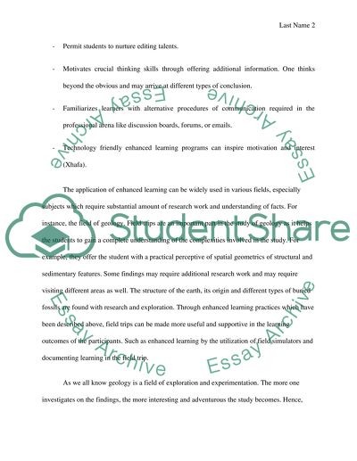 The Application of Enhanced Learning