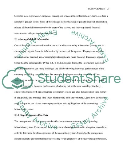 Accounting Information System