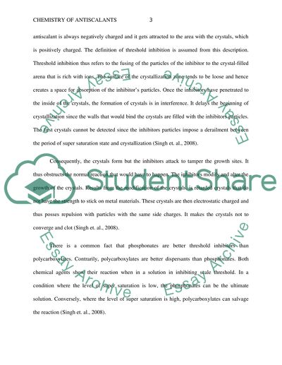 Chemistry of antiscalants