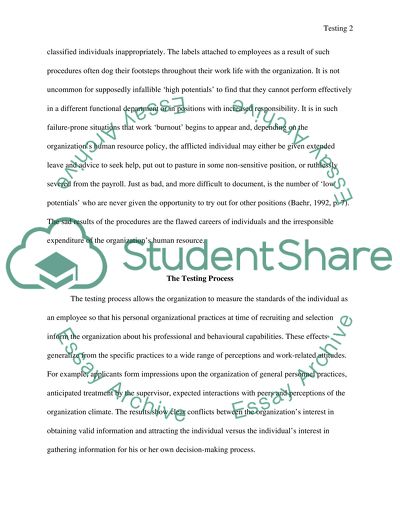 The Selection Process in HRM