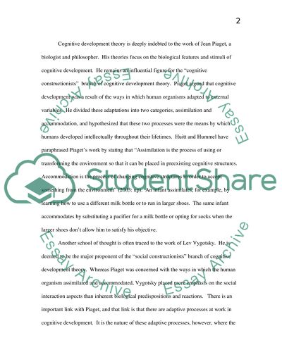 Cognitive Development: Two Competing Schools of Thought