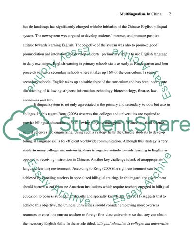 Foreign Language Education in China and Multilingual Future