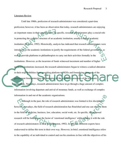Emotional Intelligence, Training, and Leadership Behavior of Research Administrators