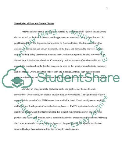 Foot and Mouth Disease