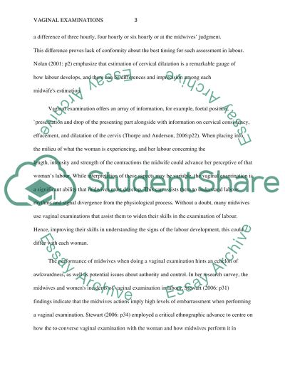 Nuances of Vaginal Examinations