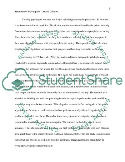 Assignment 1: Article Critique