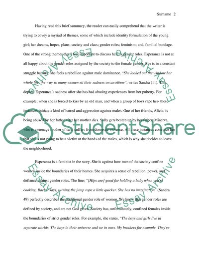 Analisis Of The Book The House On Mango Street