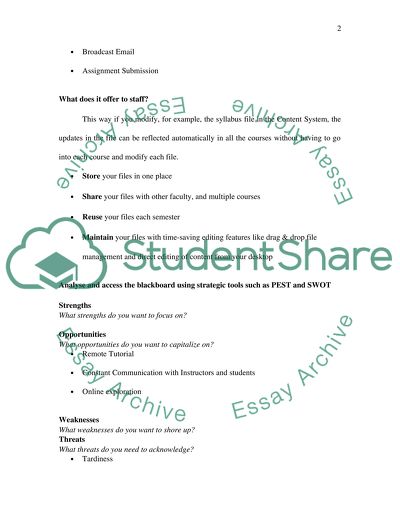 Analyzing University Blackboard