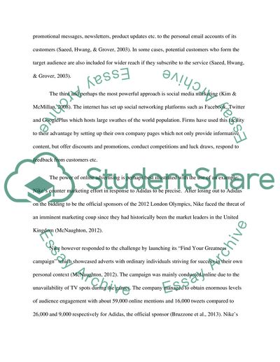 Impact of the Internet of the Field of Advertising