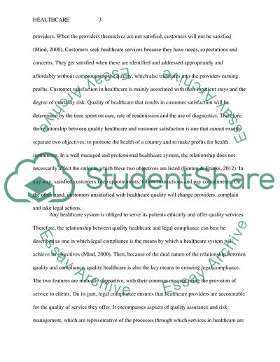 Healthcare Services Costs and Customers Satisfaction