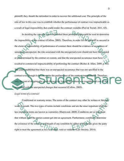 Aspect of Contract and Negligence