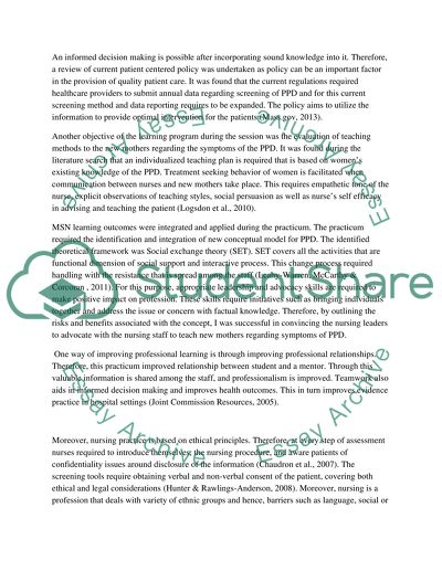 Learning During the Practicum