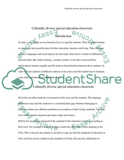 diverse classroom essay