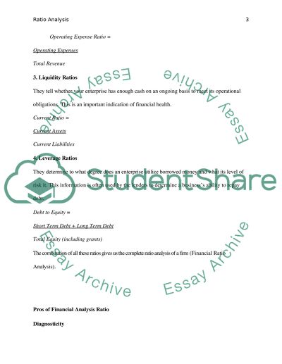 Complete Ratio Analysis of a Firm