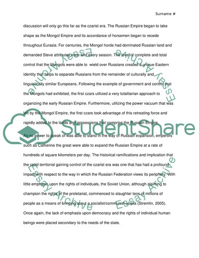 A Governmental and Historical Discussion of Russia and Great Britain