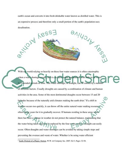 Water as One of the Earths Most Precious and Vulnerable Resources