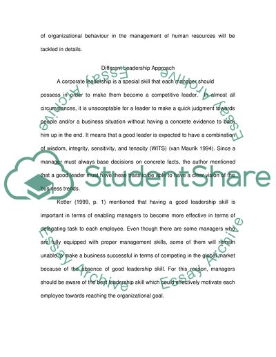 Significance of Organizational Behaviour in Managing Human Resources