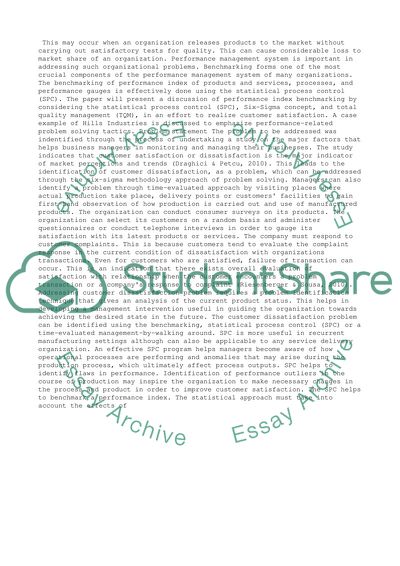 Performance Management Problem Solving