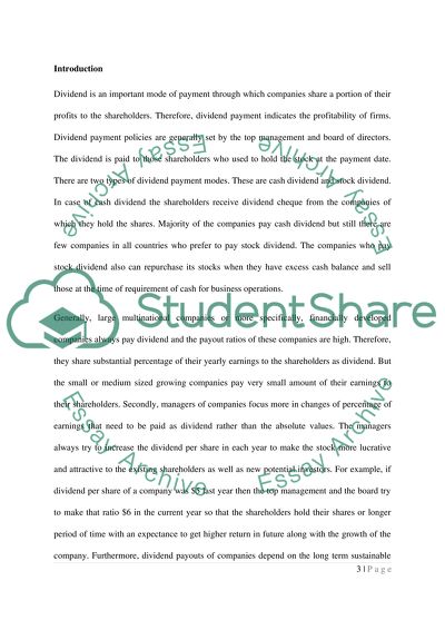 Does it matter whether or not firms pay dividends Why