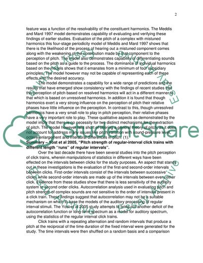 Pitch psychology definition image