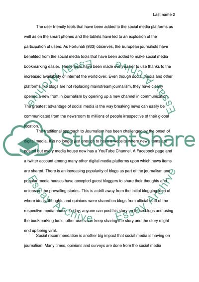 Massive Impact of Social Media