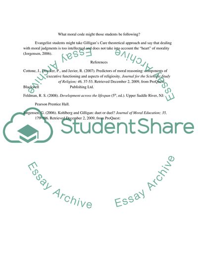 Kohlbergs Moral Reasoning Theory