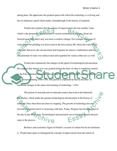 A culture of improvement: Techlology and the western millenium