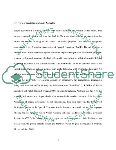 Enrolment and Placement in Special Education