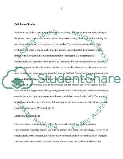 MARKETING OF BODY IMPLANTS