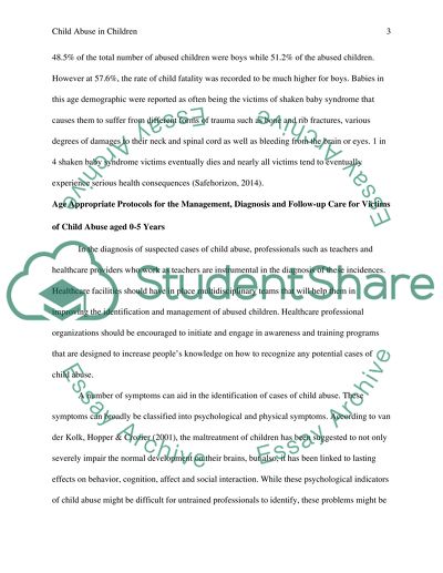 Growth and Development of Child Abuse