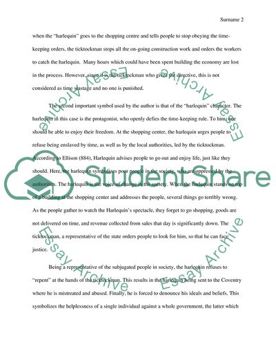 Reading Symbolism: In the short story