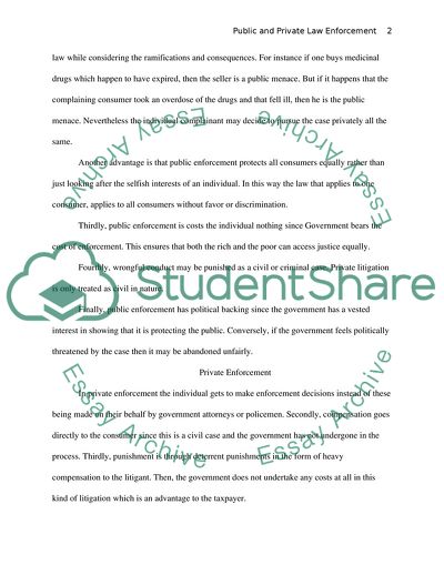 Public and Private Law Enforcement