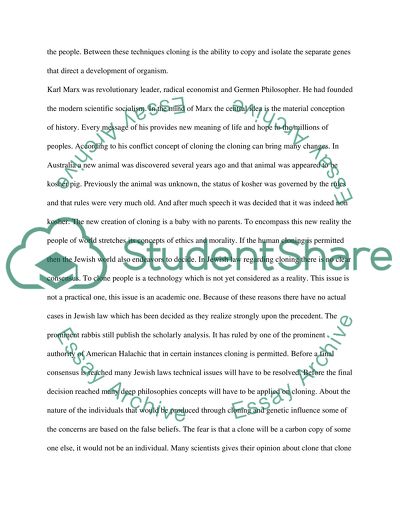 Ethics of Cloning and Genetic Manipulation