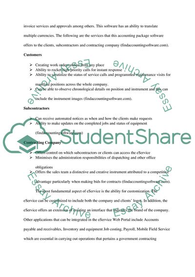 E-service Web Portal Accounting Software