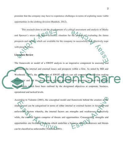 An analysis of the micro and macro environment of M&S