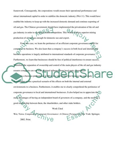 The oil and gas industry in China