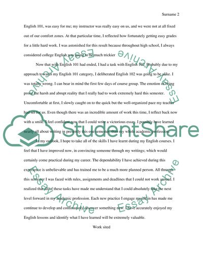 Writing in the Content Areas - Reflective Essay