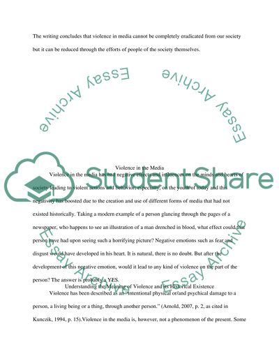 Violence in the Media