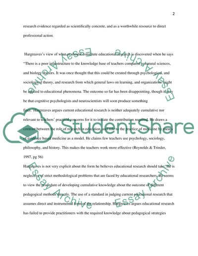 Educational Enquiry Assignment